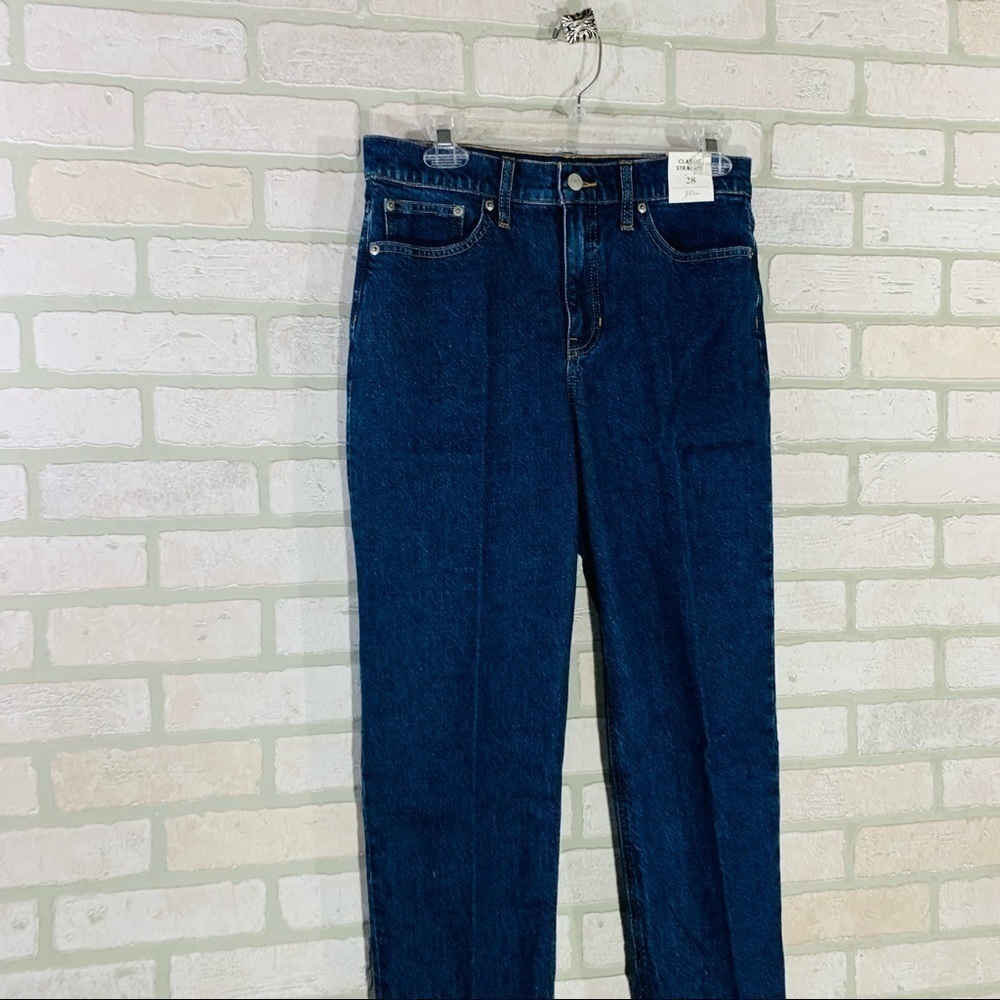 J. Crew NWT High Rise 90’s Classic Straight Leg Jeans Copper Square Wash… - Picture 5 of 12